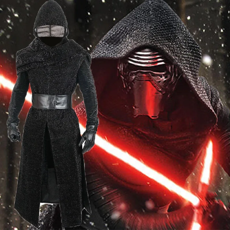 Фильм Звездные войны последний джедай Kylo Ren косплей костюм The Force Awakens маскарадная