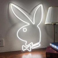 custom rabbit neon sign wall lights party wedding shop window restaurant birthday decoration