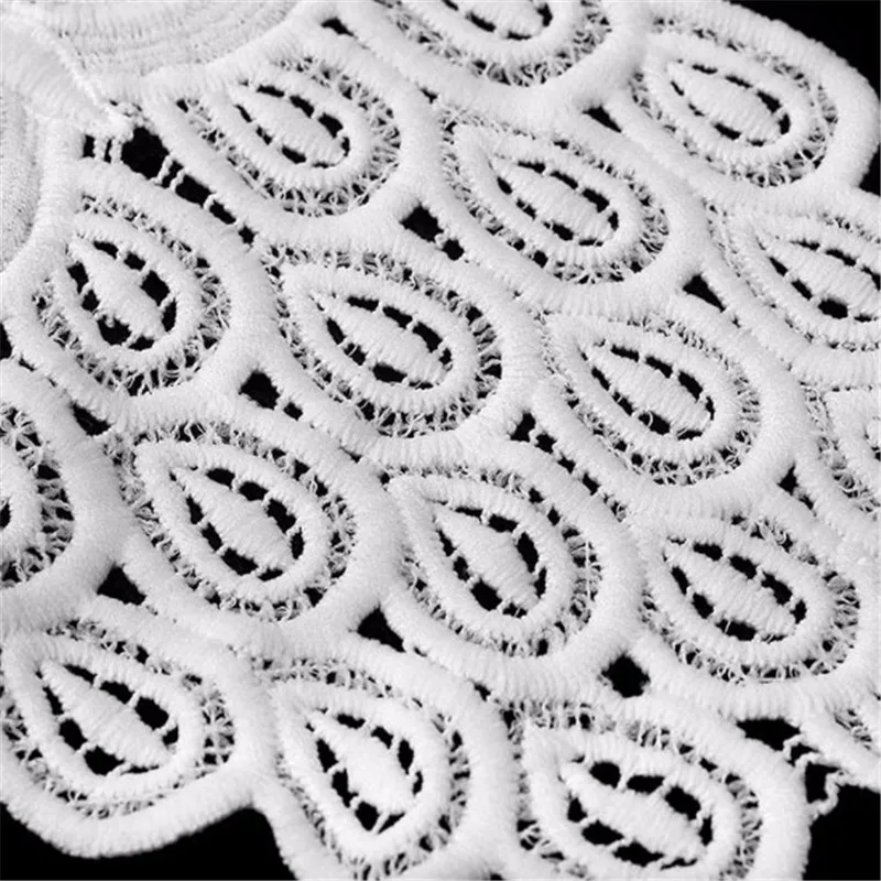 Вышивка Совы патчи Белый лебедь хлопок кружевной воротник одежда патч