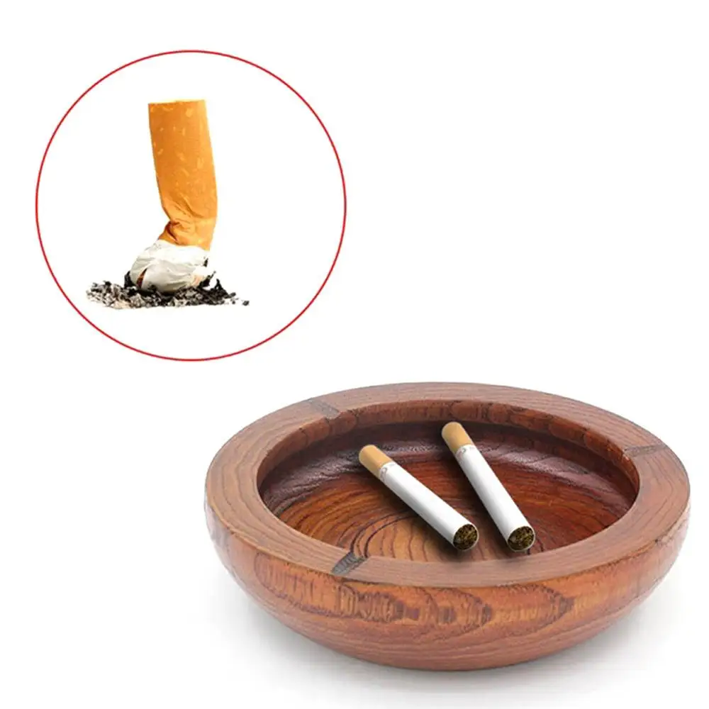 Wooden Ashtray Smoking Tray Ash Barrel Cigarette Tobacco Outdoor Terrace Garden Accessories Home Gifts | Дом и сад