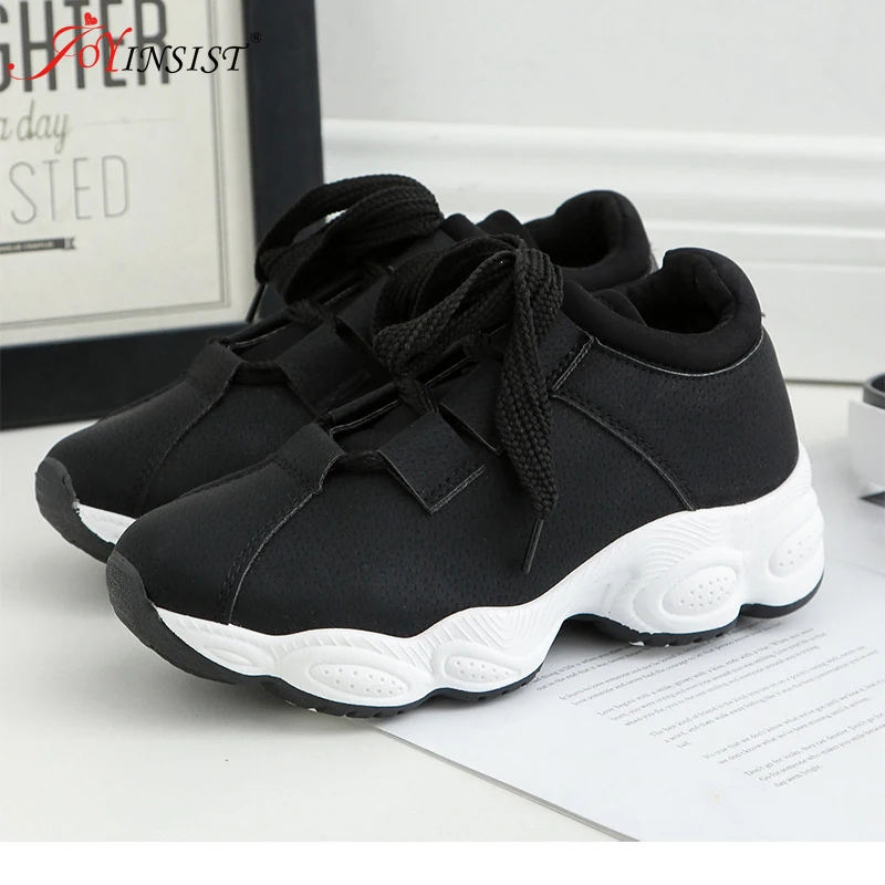 Women Sneakers New 2022 Spring Fashion  Leather Platform shoes Ladies Trainers Chaussure Femme Women Casual Shoes