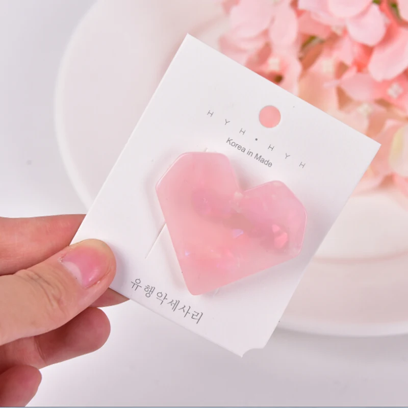 Горячий зажим для волос сердце заколка шпильки коготь укладки инструмент сплав