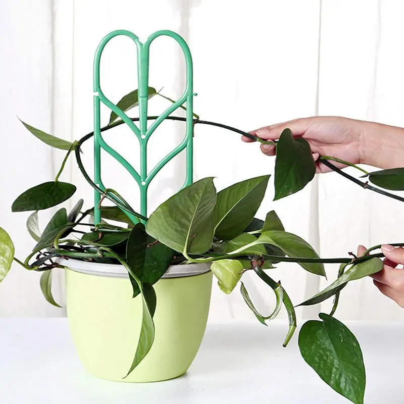 3 шт. Мини DIY форма листьев садовые шпалеры растения решетки горшки поддерживает