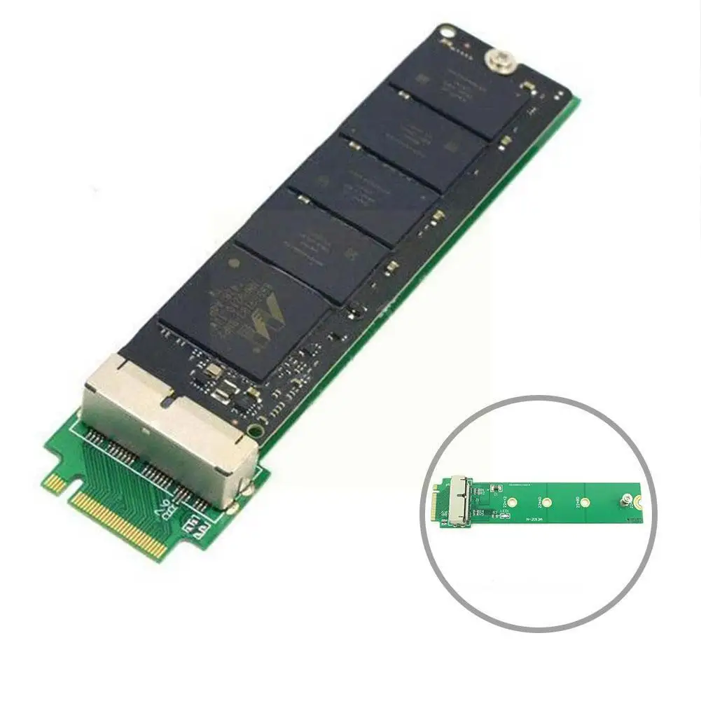 

12+16 Pin SSD to M.2 NGFF PCI-e Adapter Converter For Apple Air Pro A1465 MacBook 2013-2015 A1466 SSD R8J2