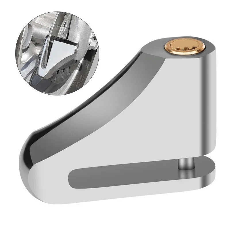 Замок дисковый с защитой от кражи для мотоцикла электроскутера велосипеда