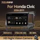 TIEBRO 2Din Android 9,0 автомобильный Радио мультимедийный плеер для Honda Civic 2006-2011 Навигация GPS Dvd плеер головное устройство Авторадио