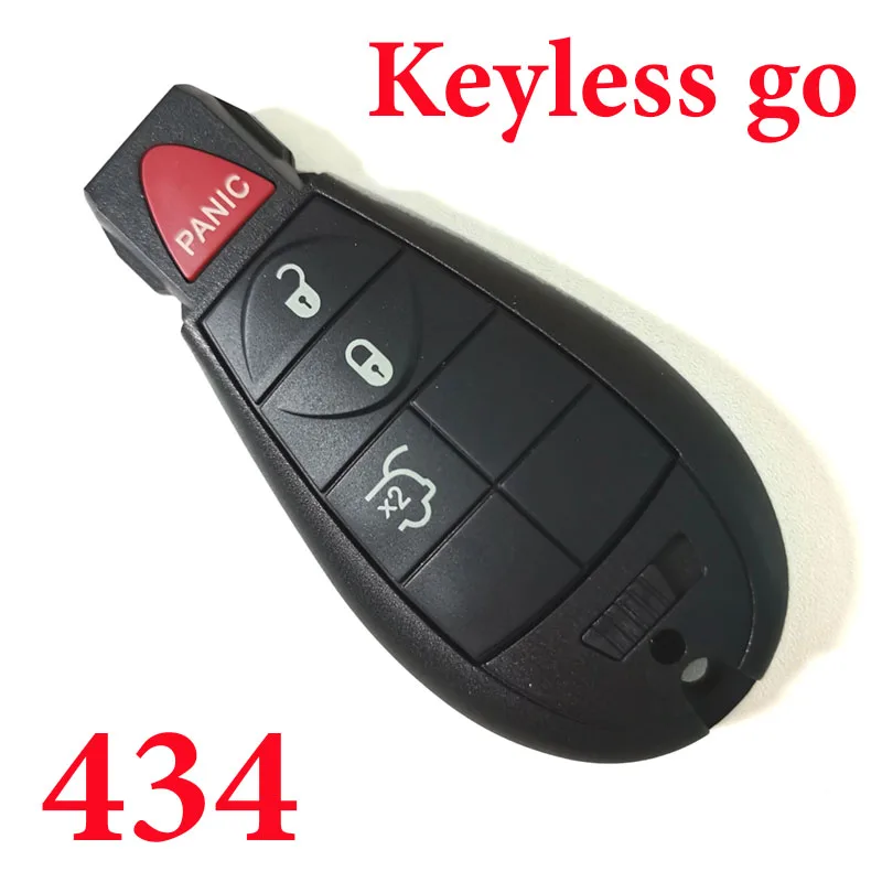 434 МГц 4 кнопки умный БЕСКЛЮЧЕВОЙ ключ для бесключевого движения 2009-2013 D-odge D-urango J-eep