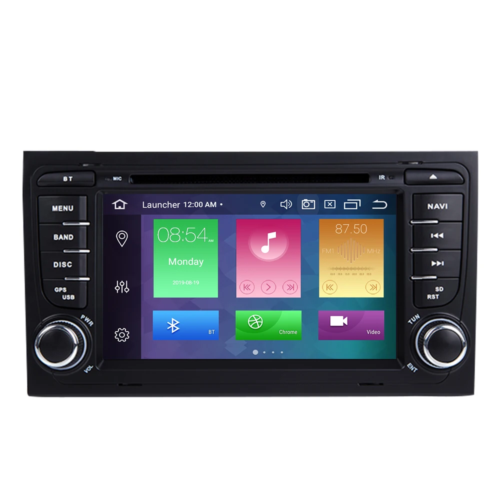" ips DSP 2 din Android 9 gps Авторадио Мультимедиа для Audi A4 B8 B6 B7 S4 B7 B6 RS4 B7 SEAT Exeo Навигация dvd плеер 4G 64G