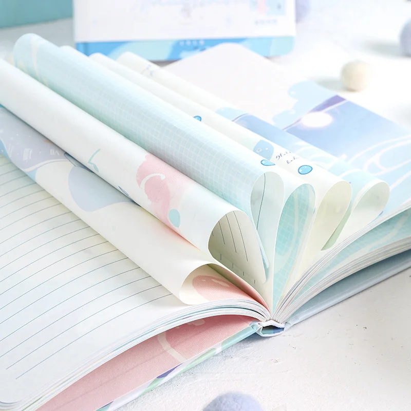 4 шт. маленькая свежая книга с цветной внутренней страницей b6 блокнот для