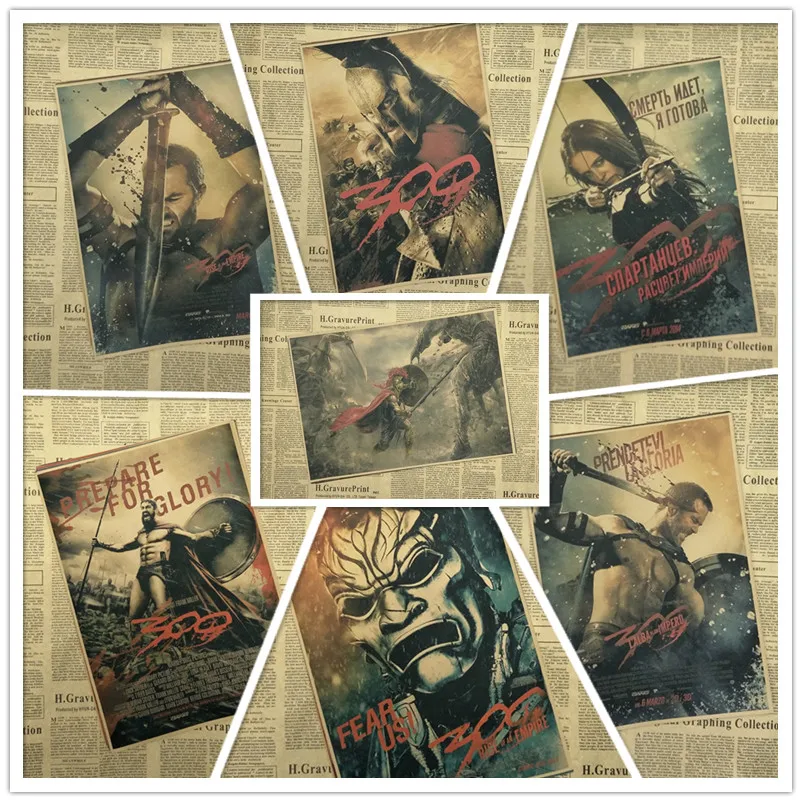 300 постеры из крафт-бумаги настенные для дома и бара домашний декор подарок