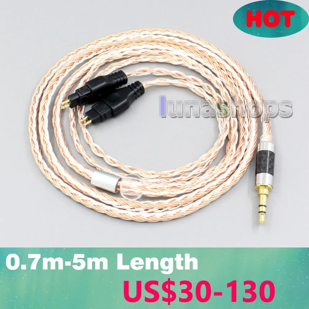 XLR 16 ядер OCC посеребренный смешанный кабель для наушников Sennheiser HD580 HD600 HD650 HDxxx HD660S