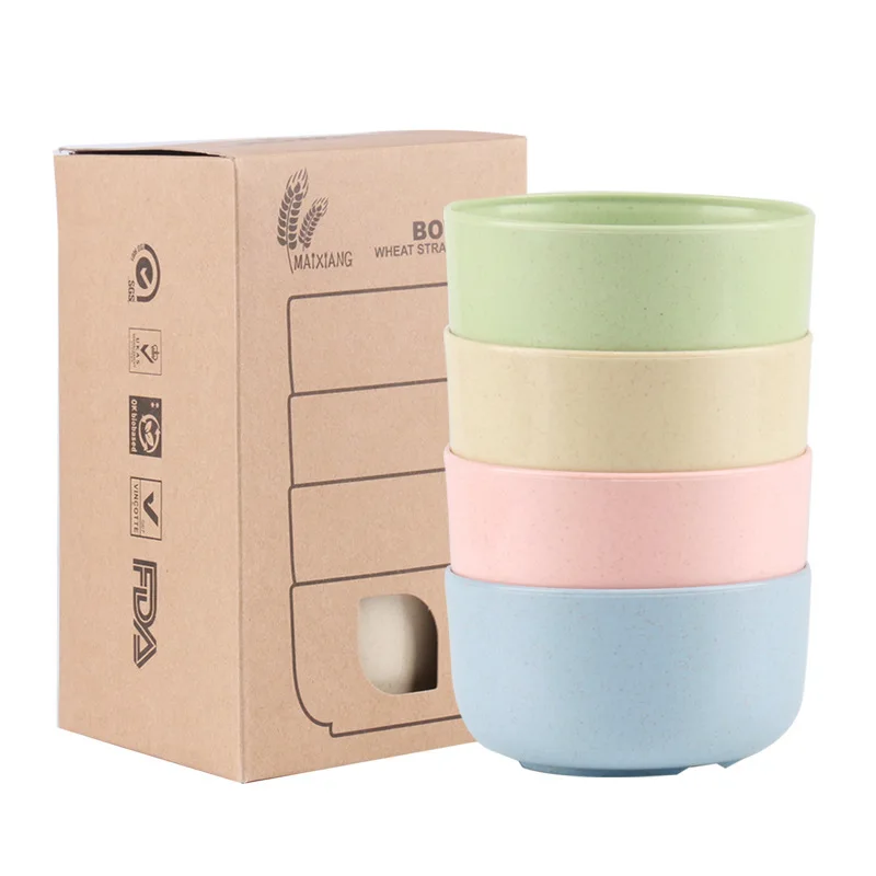 Новая здоровая пластиковая пшеничная соломенная лапша суповая чаша небьющаяся