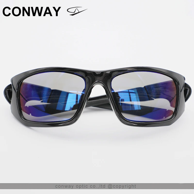 

Conway Wrap Men's Round Sports Sunglasses Brand Design Outdoor Goggles Glasses Lightweight TR90 Large Wide Version Suitable