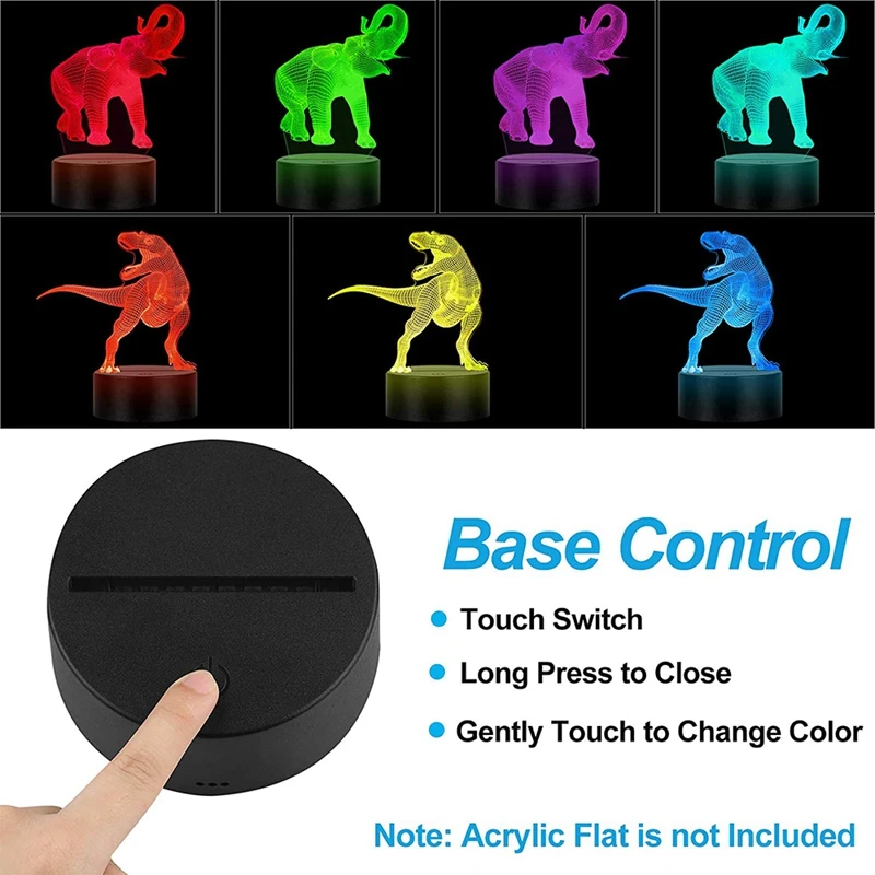 Акция! 4 шт. светодиодный ночник с пультом ДУ и USB-кабелем | Освещение