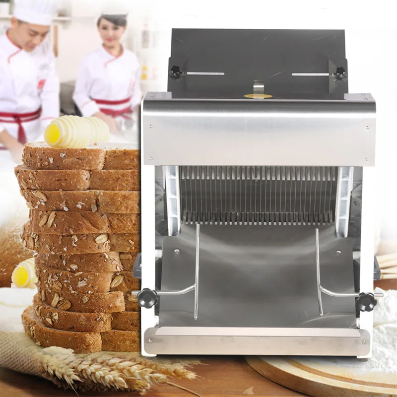 

Commercial Toast Slicer Square Bread Slicer Stainless Steel Electric Multi-function Cutting Machine Toast Slicer HX-31
