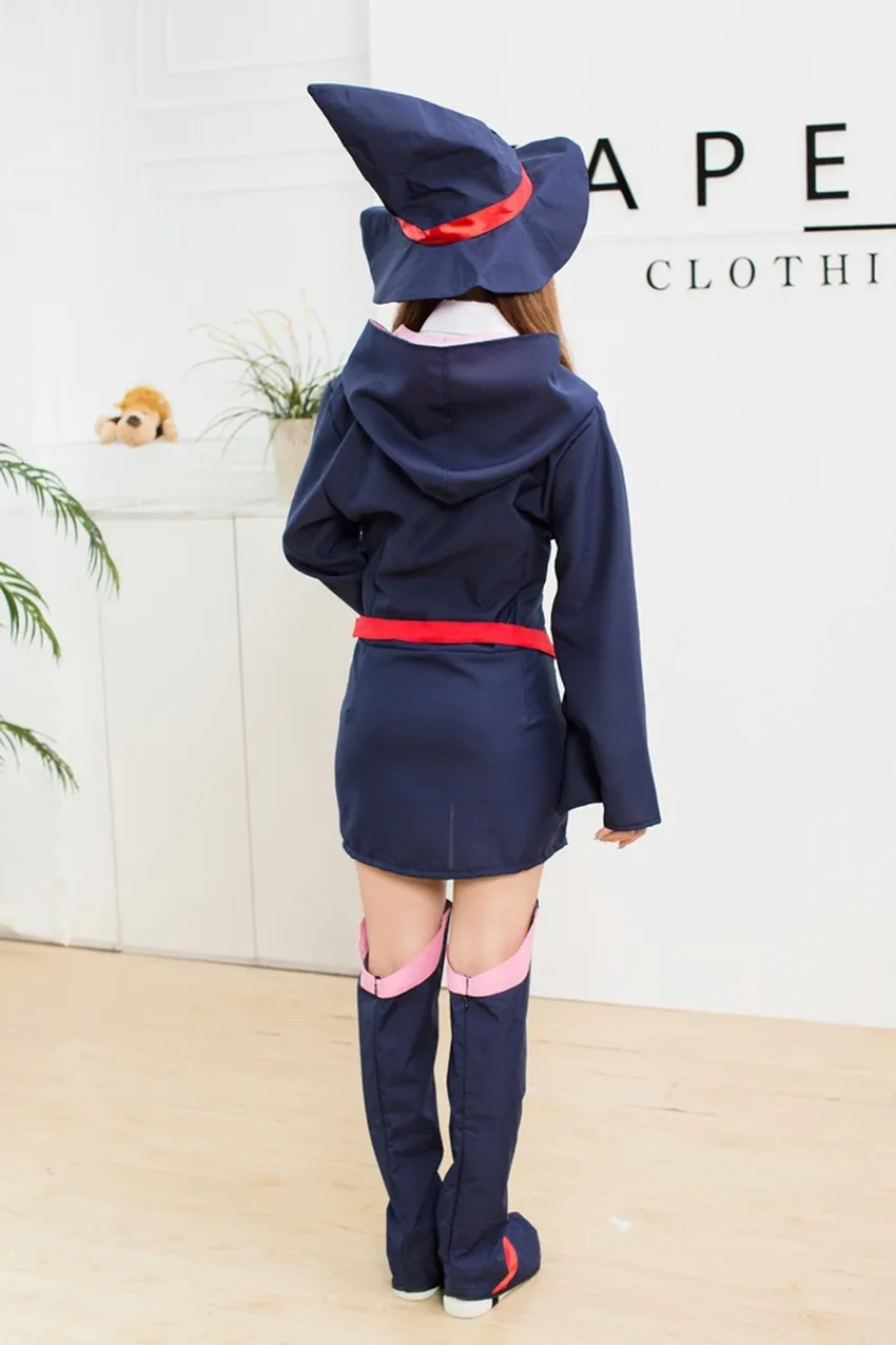 

Little Witch Academia Cosplay Costume Kagari Atsuko Sucy Manbavaran Halloween Dress Hat