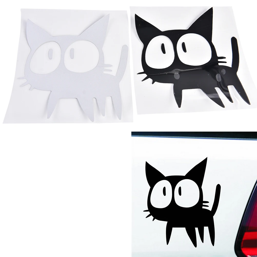 1 шт. мультяшный автомобильный стикер Кот милый водонепроницаемый винил Смешные