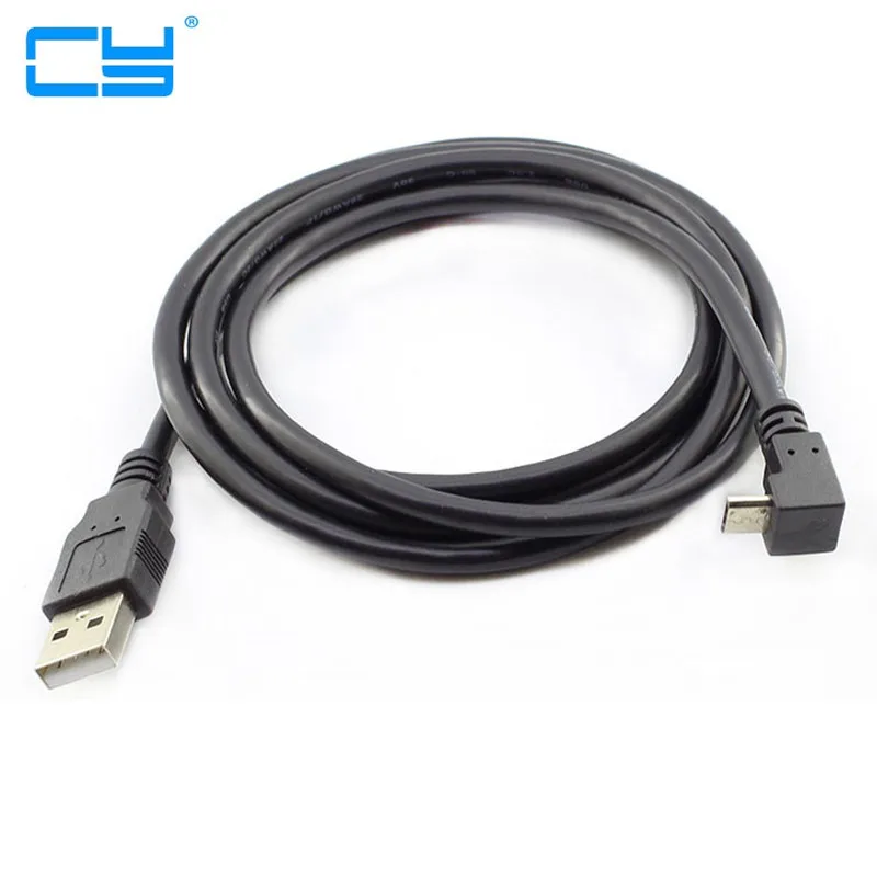 5 футов/1 м вверх Угловой 90 градусов micro usb кабель для передачи данных USB мобильного