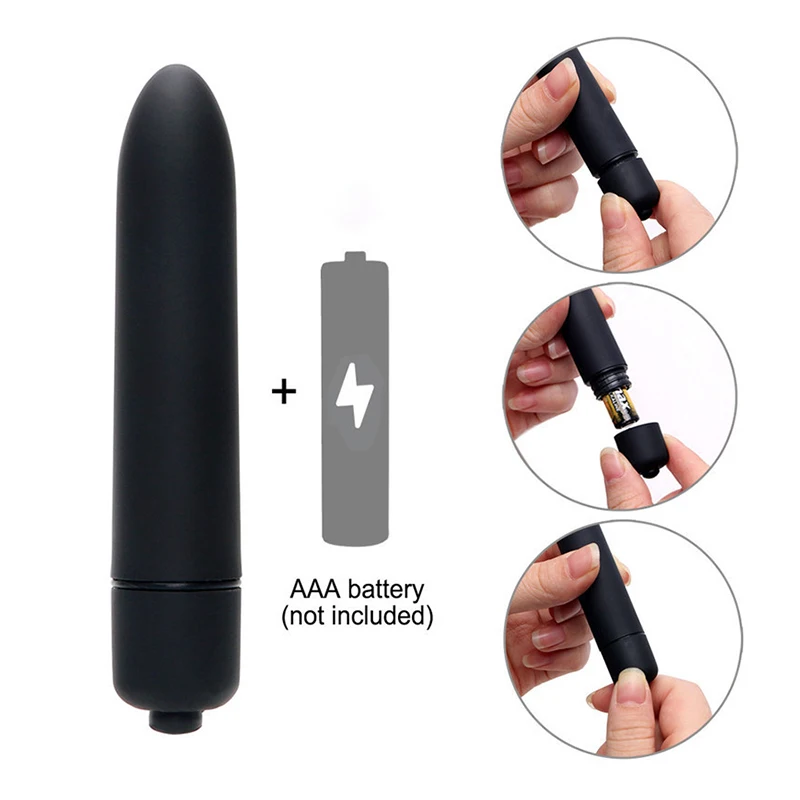 Мощный вибратор пуля с 10 режимами портативный карманный мини стимулятор