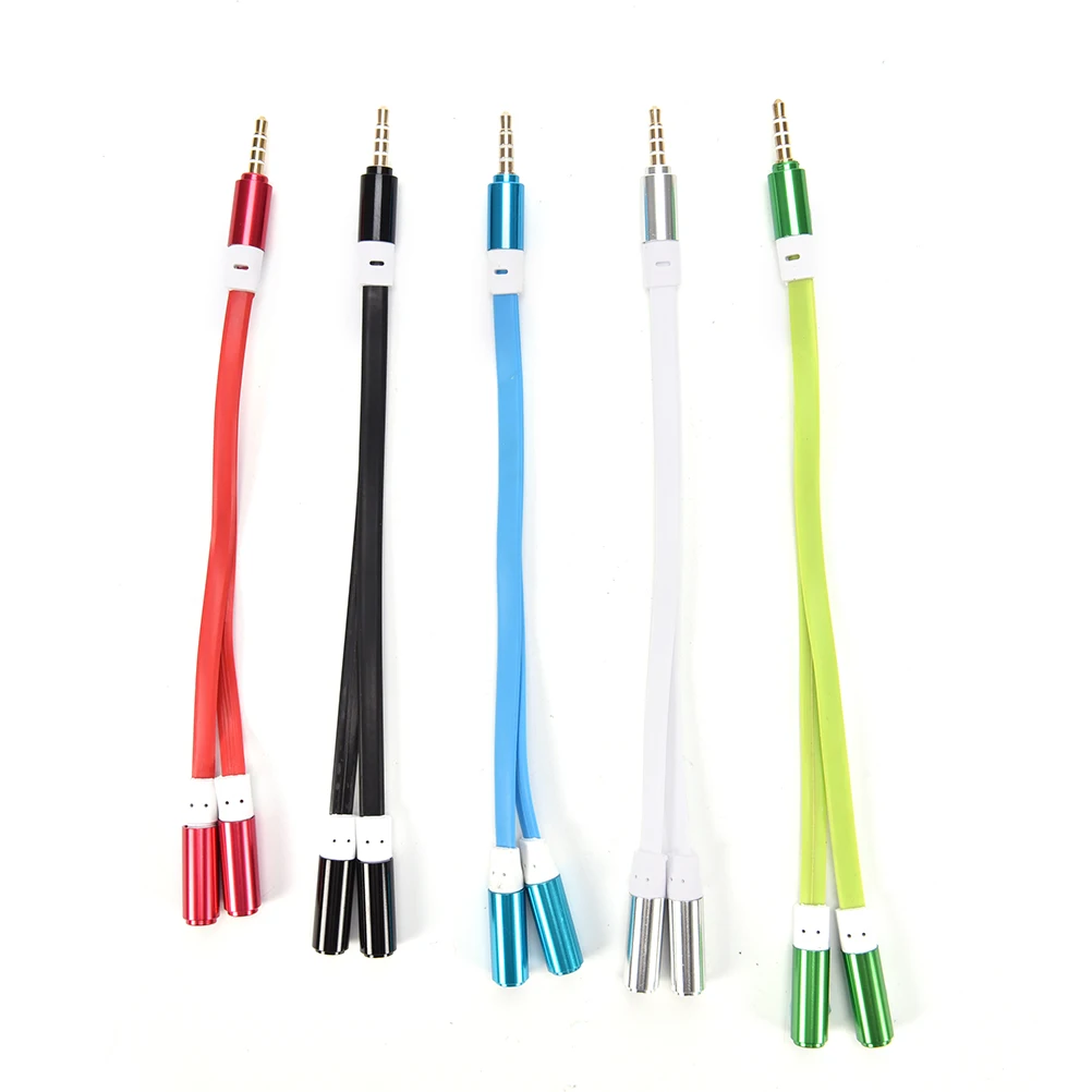 Стерео мини 3 5 мм разъем 1 штекер 2 гнездо для наушников аудио кабель микрофона Y