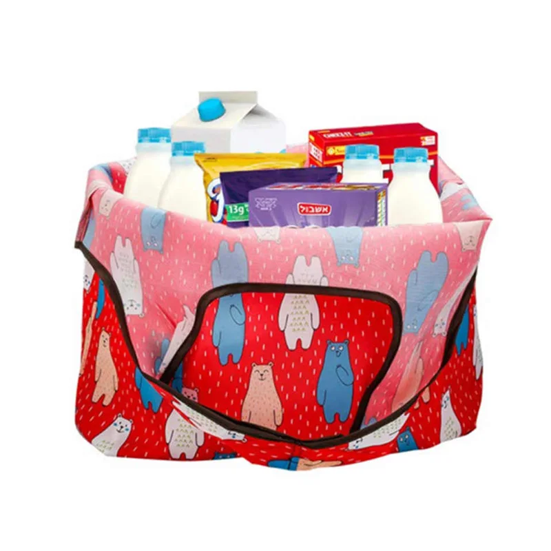 Карманная квадратная хозяйственная сумка Экологичная многоразовая складная