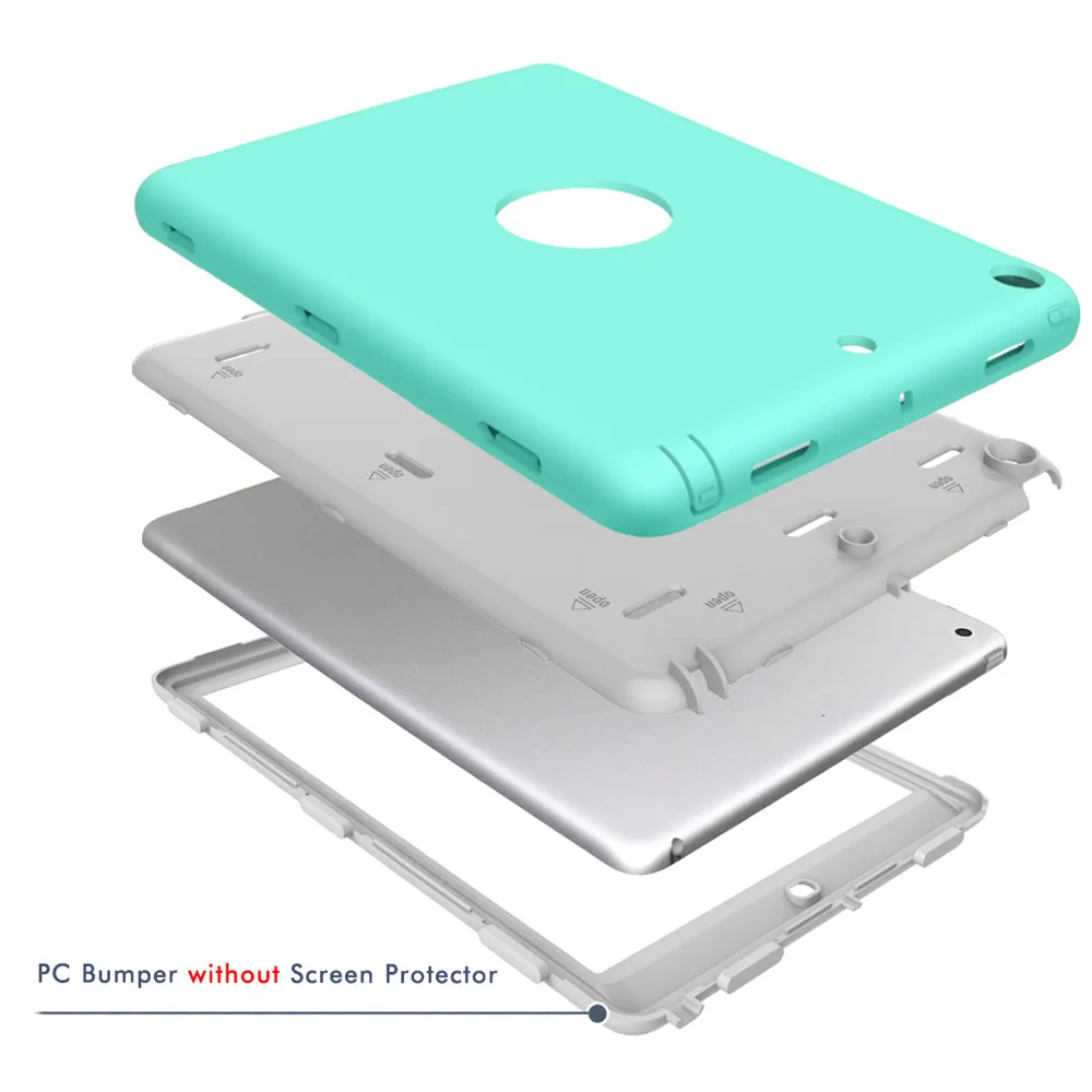 Tablet Case Cover For iPad 9.7 2017/2018 Shockproof Hard Rubber Hybrid Guard Cases Covering Pad Phones Cases-L823 | Компьютеры и офис
