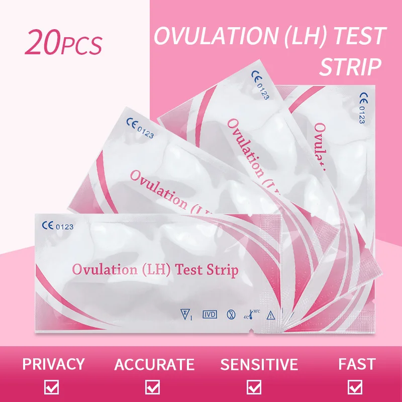 

Тест на овуляцию для женщин 20 шт., тест-полоска на плодовитость для женщин, комплект для определения овуляции, тест на беременность