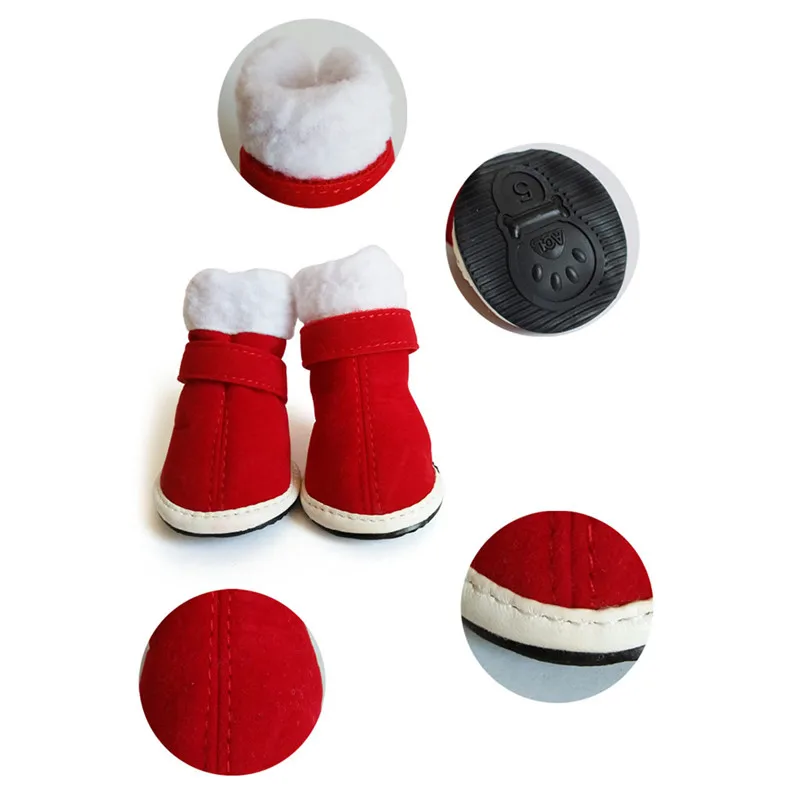 Зимняя водонепроницаемая обувь для домашних питомцев нескользящая дождя и снега