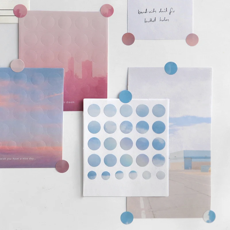 Mohamm 3 листа Облако серии Скрапбукинг наклейки мультфильм бумажный стикер хлопья