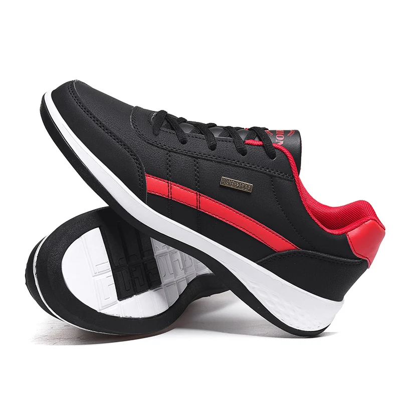 

Running shoes winter 2019 new men's PU sneakers large size 39-45 brand men's lace-up shoes outdoor sport shoes platform shoes
