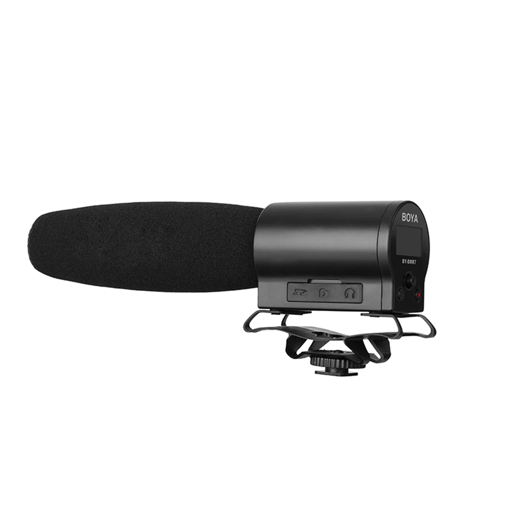 BOYA BY-DMR7 дробовик конденсаторный микрофон Встроенный флэш-рекордер для Canon Nikon Sony