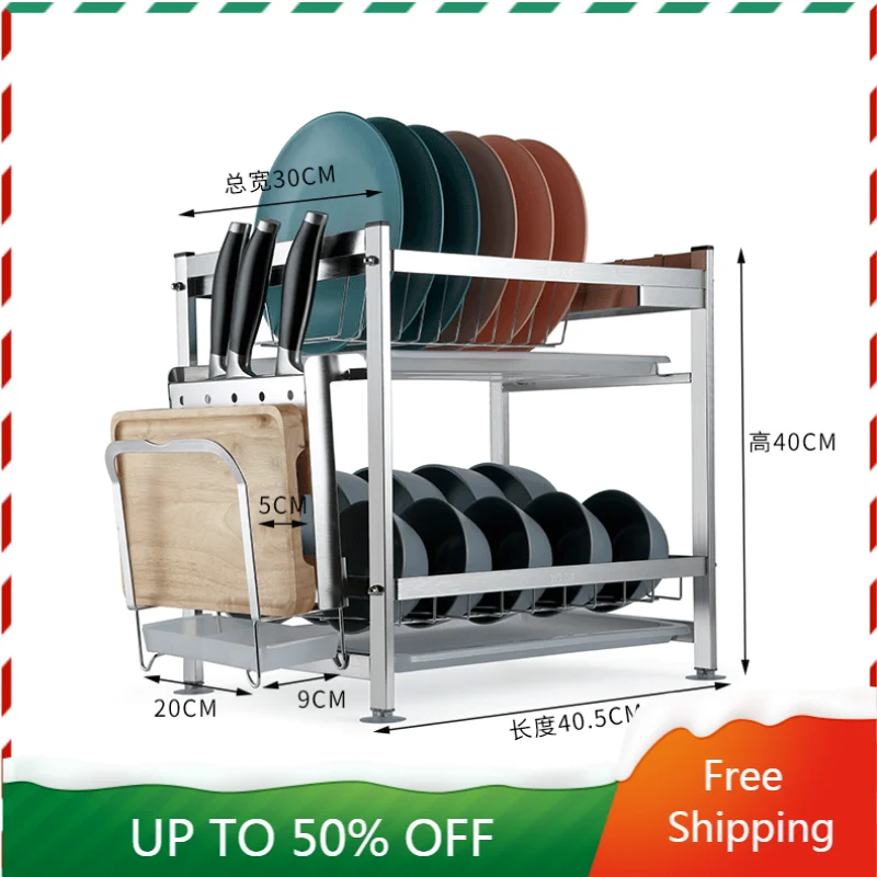 

Cutlery Plate Large Metal Storage Rack Organizer Spoon Dish Nordic Drain Rack Kitchen Cosas De Cocina Cooking Accessories AH50SR