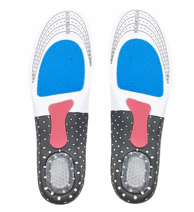 

Silicone Gel Insoles Sport Running for feet Man Women orthopedic pad Massaging Shock Absorption arch support