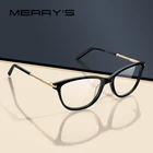 Женские оправы для очков кошачий глаз MERRYS, дизайнерские винтажные оправы для очков из ацетата, оптические очки по рецепту, S2279