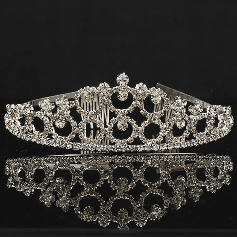 Свадебные аксессуары для волос корона принцессы стразы диадема женский головной