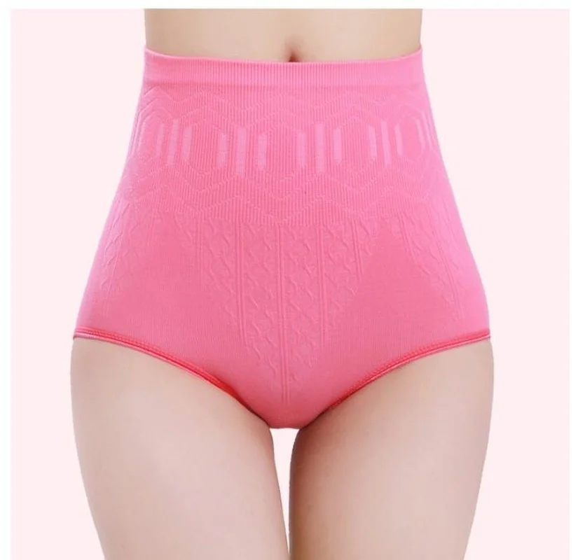 Нижнее белье с высокой талией для живота трусики похудения утягивающие живот