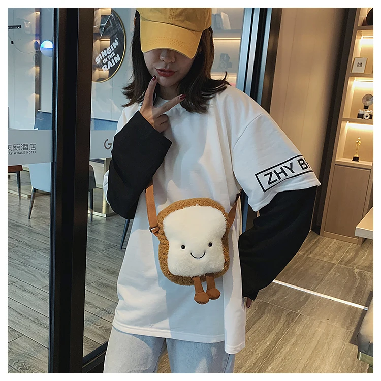 Small Crossbody Shoulder Bags For Girls Cute Cartoon Toast Toy Fruit Shape Avocado Wallet Designer Clear Purse And Handbags
