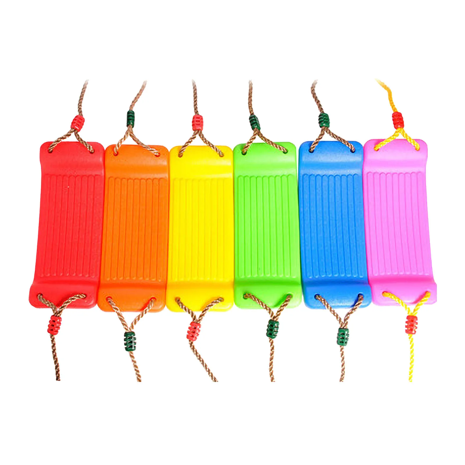 

Outdoor Elastic Swing Set Thick Seat with Adjustable Ropes for Park Garden Playground Accs Children Kids Toy Teenager Swing Seat