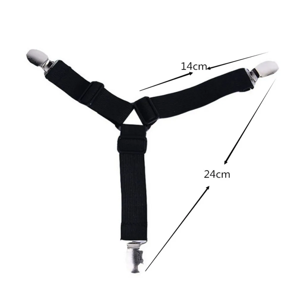 Bedding Article Accessory 4pcs Nylon Buckle Elastic Band Non Slip Sheet Fixer Holder for Bed sheets Practical Bedspread