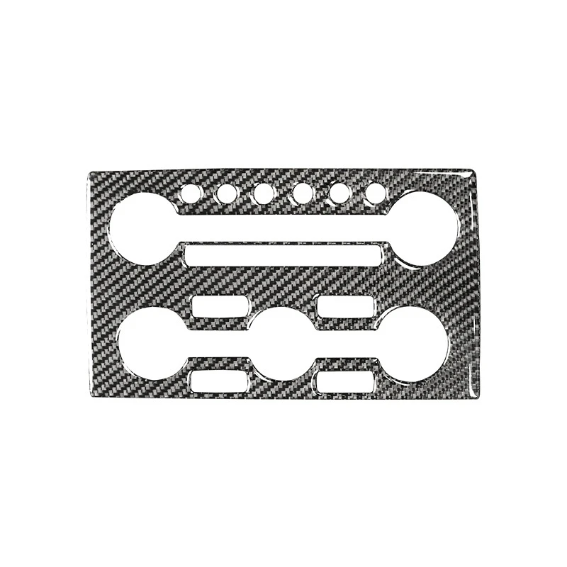 

for Nissan GTR R35 2009-2015 Carbon Fiber Radio Climate Control Console Sticker A/C CD Panel Cover Trim Frame