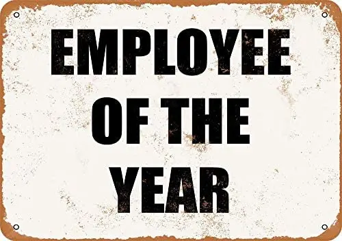 

Employee of The Year Vintage Metal Sign