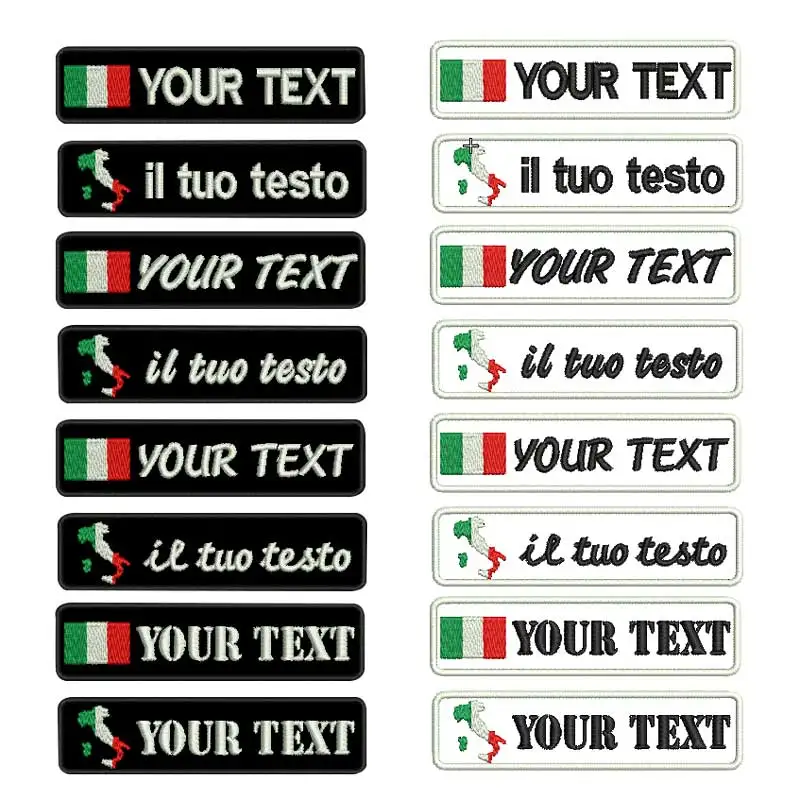 Индивидуальные итальянские именные нашивки бирки персонализированные с