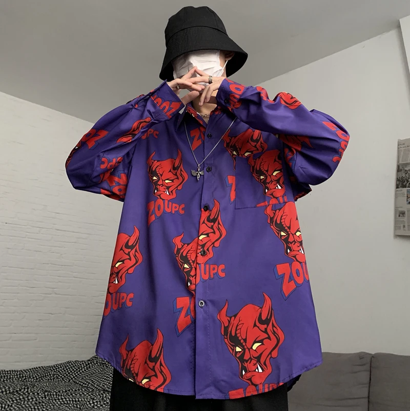 

Fashion Graphics Casual Harajuku Men's Shirt For Men Clothes Man Blouses Womens Beach jacket Shirt Oversize Unisex