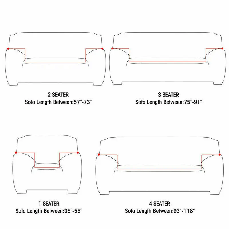 

Elastic Sofa Cover for Living Room Funda Sofa Couch Cover Geometric Sectional Armchair Slipcover Stretch Furniture Protected