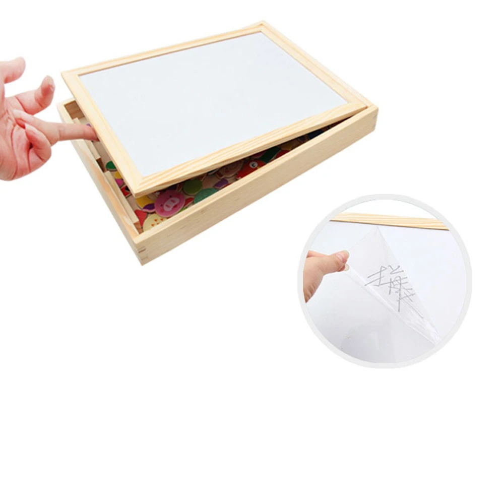 

Multifunctional Wooden Magnetic Toys Children 3D Puzzle Toys For Children Education Animal Wooden Blackboard Kids Drawing Toys