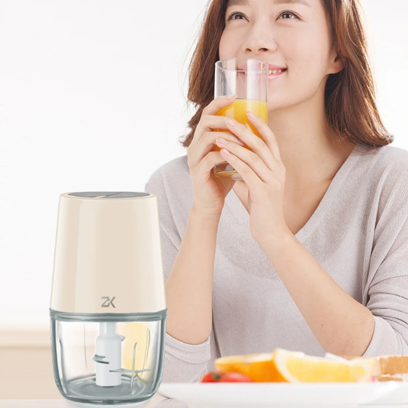 

Household Electric Cordless Garlic Masher Mini Meat Grinder X37C