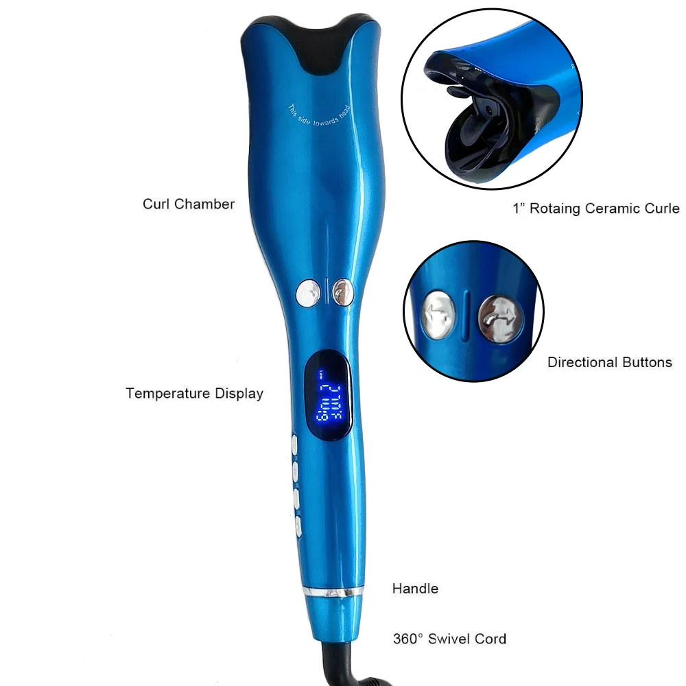 Автоматическая плойка Плойка для завивки волос вращающийся керамический утюжок