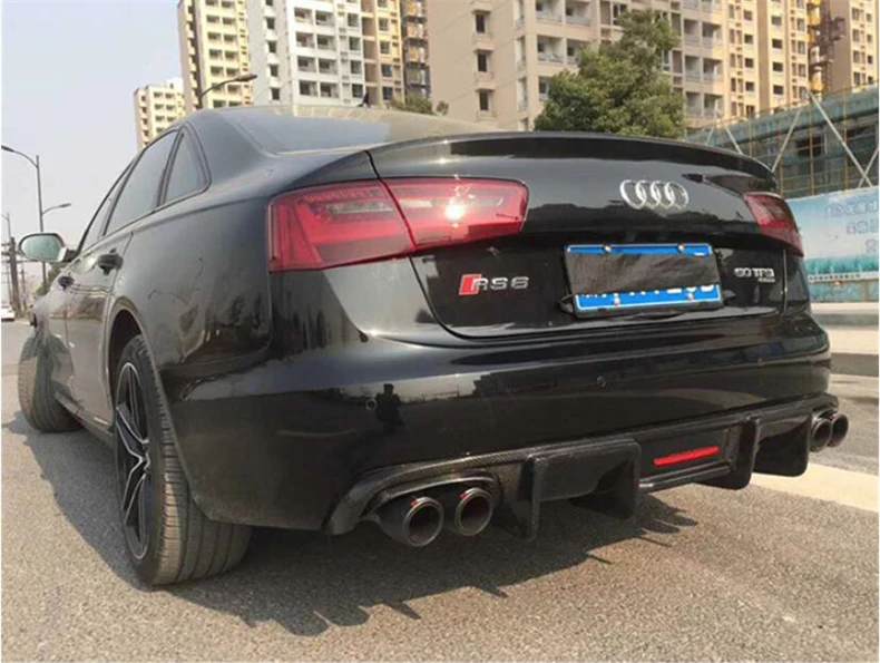 Задний спойлер из углеродного волокна для Audi A6 S6 C7 2012-2015 высококачественный