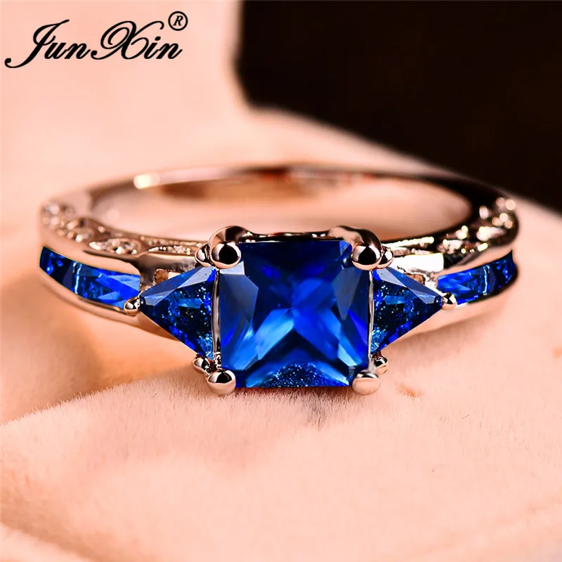 Классические женские и мужские Геометрические Квадратные обручальные кольца с