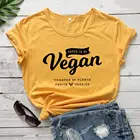 Веганская рубашка для женщин. Футболка с надписью daud to be Vegan, хлопковая Повседневная хипстерская футболка с надписью young hipster, топы, M247